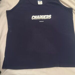 Women’s sports team apparel . Chargers NFL tank top.